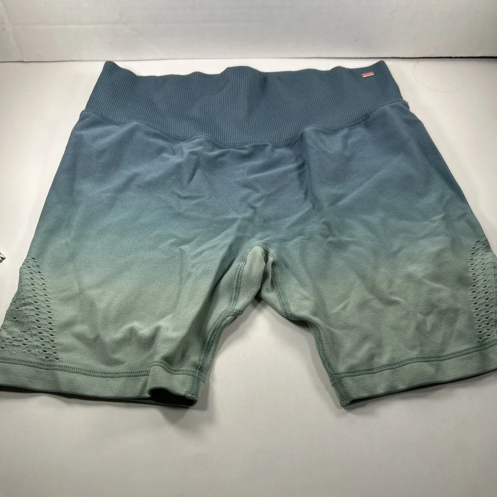 VS‎ Pink Ombré Blue Biker Shorts Compression Medium